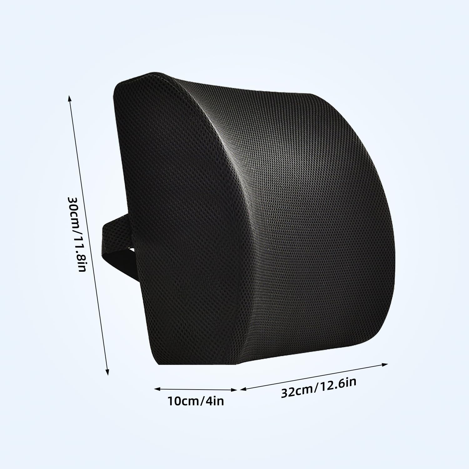 Cuscino lombare ergonomico, Cuscino sedia memory foam, Cuscino lombare sedia ufficio, Cuscino lombare auto, Cuscino lombare per chi soffre di sciatica，Rete rimovibile，Portapacchi regolabile