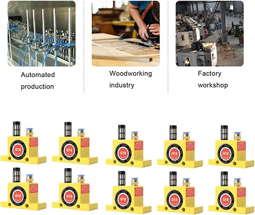 Miniatura 5 de Vibradores industriales de turbina vibradores 10pcs vibrador neumático GT-8 de aluminio de bajo ruido vibrador industrial para la industria