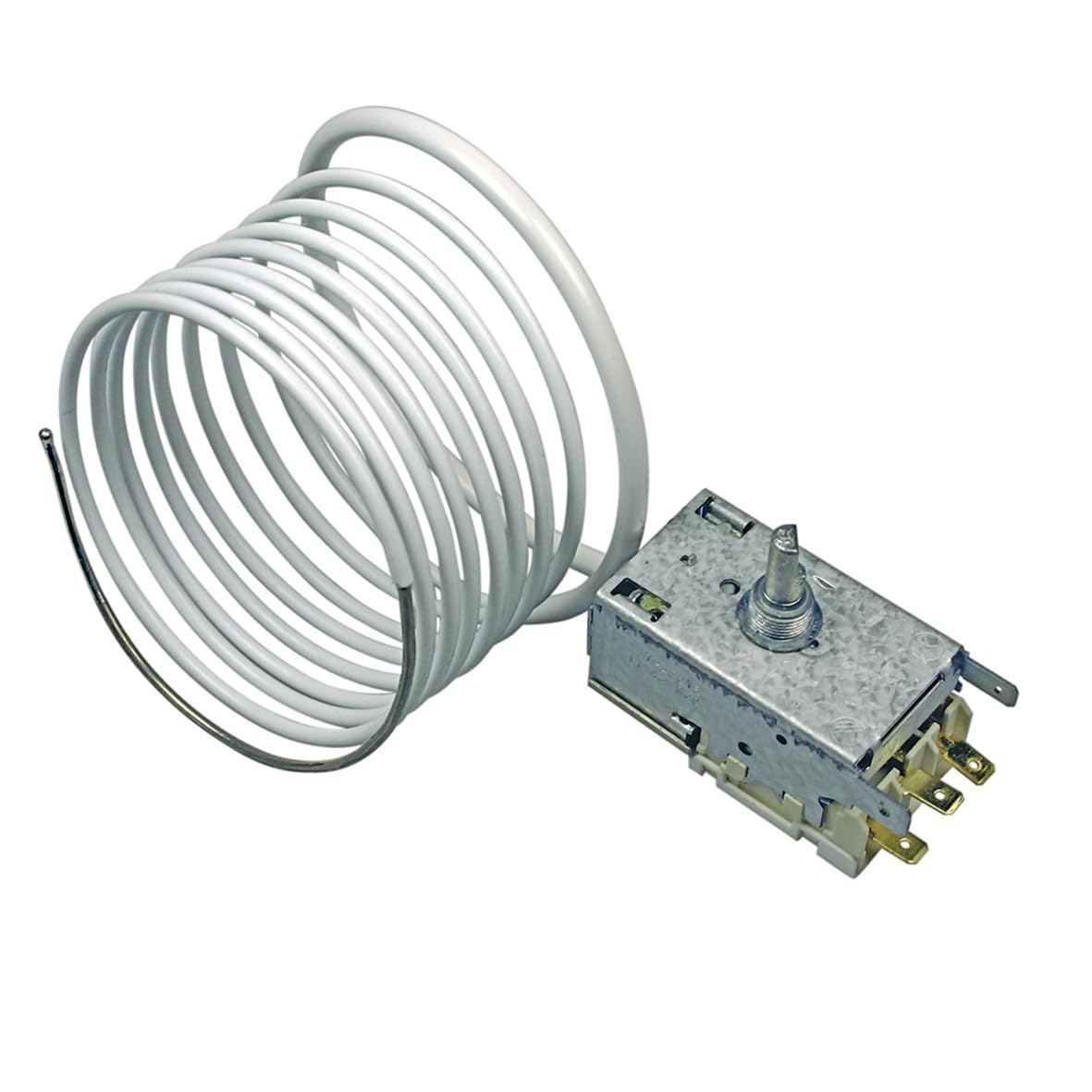 easyPART Kompatibel/Ersatz für RANCO K57L5818001 Thermostat Kühlthermostat Kühl-Gefrierkombinationen Kühlschrank K57-L5818 2220mm Kapillarrohr 3x4,8mm AMP passend Liebherr 6151032 Miele 4501623 kgt ks