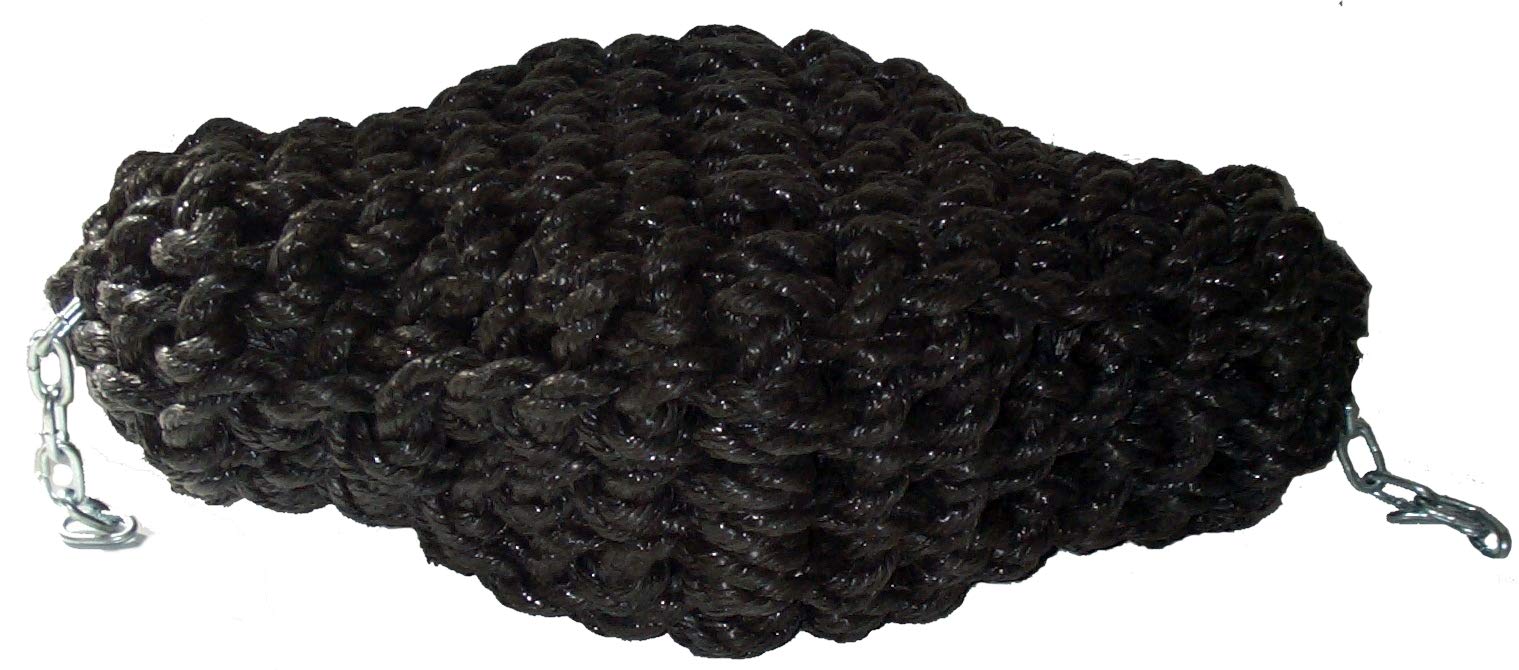 Trafalgar Marine Rope Tipcat Fender For Canal Narrow Boat - Black