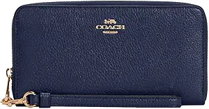 Coach Long Zip Around Wallet (IM/Cobalt)