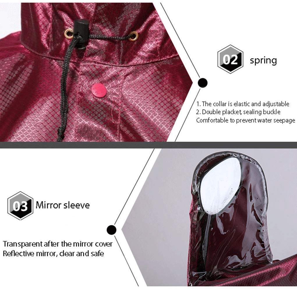 Motocicleta Triciclo Lluvia Mobility Scooter Chubasquero Poncho Impermeable for Moto, Capa de Lluvia for una conducción Segura Protege al Usuario y al Scooter de la Lluvia Grifo Reflectante Seguro Cla