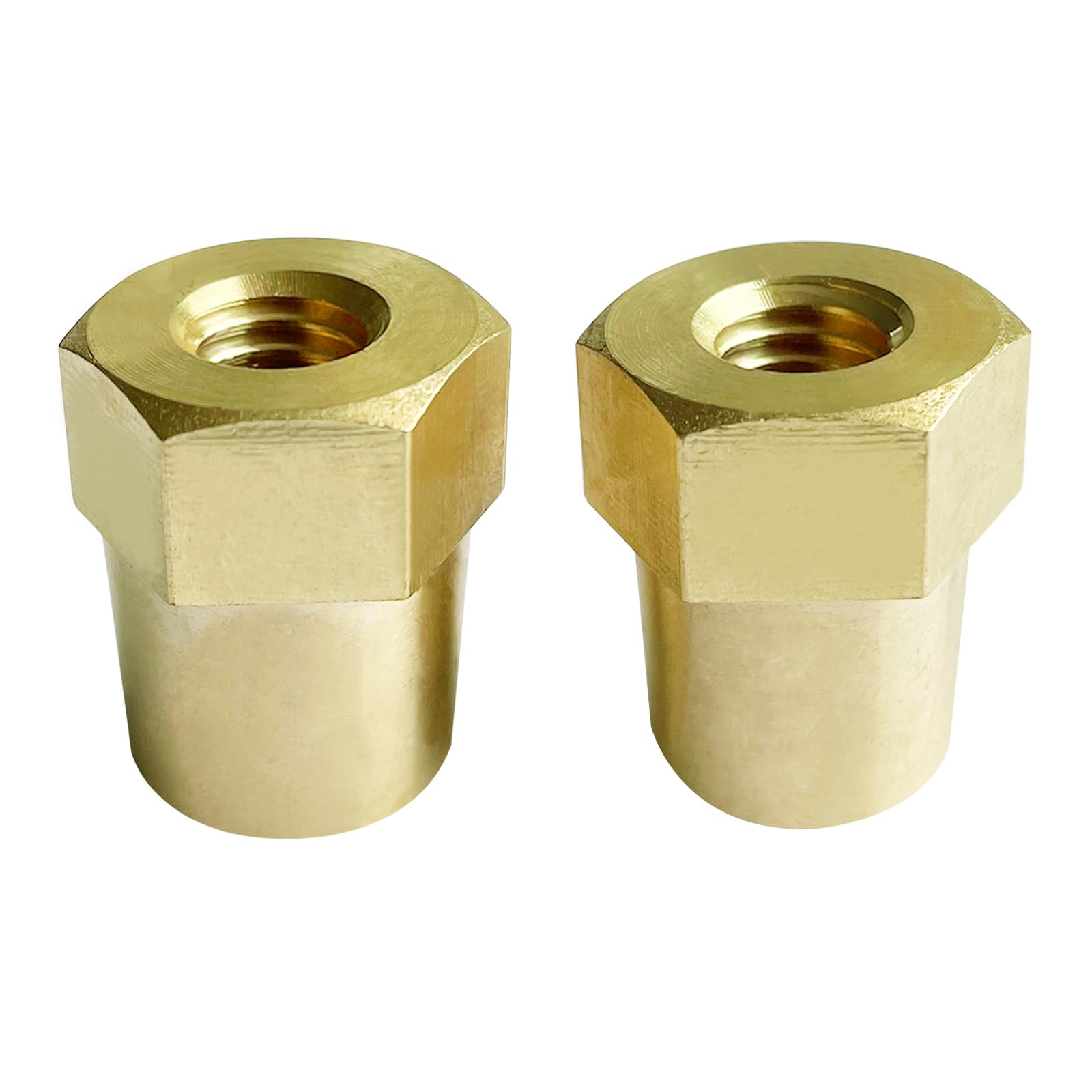 Photo 1 of Ampper 3/8"-16 Thread Female Brass Battery Terminal Post Adapter Battery Terminal Charging Posts for 3/8" Stud Extension, Pack of 2