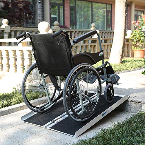 ORFORD Non Skid Wheelchair Ramp 3FT, 800 lbs Weight Capacity, Utility Mobility Access Threshold Ramp for Home Steps Stairs Doorways Scooter - Thumbnail 2