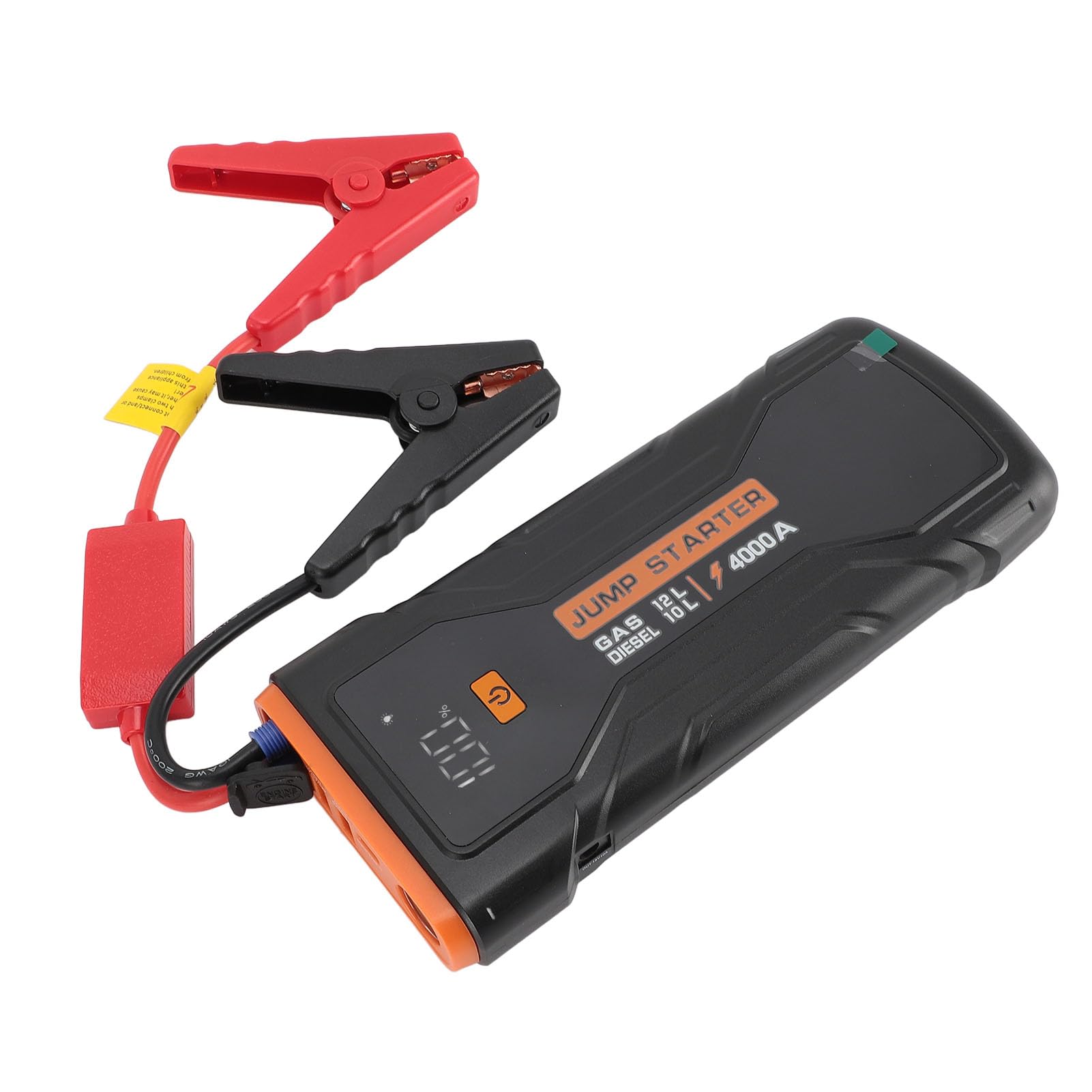 Avviatore di Emergenza per Batteria per Auto, Pacco Batteria 2000A 8000mAh 12V con Gonfiatore per Pneumatici, Custodia di Stoccaggio, Luce di Emergenza, Scatola di Emergenza