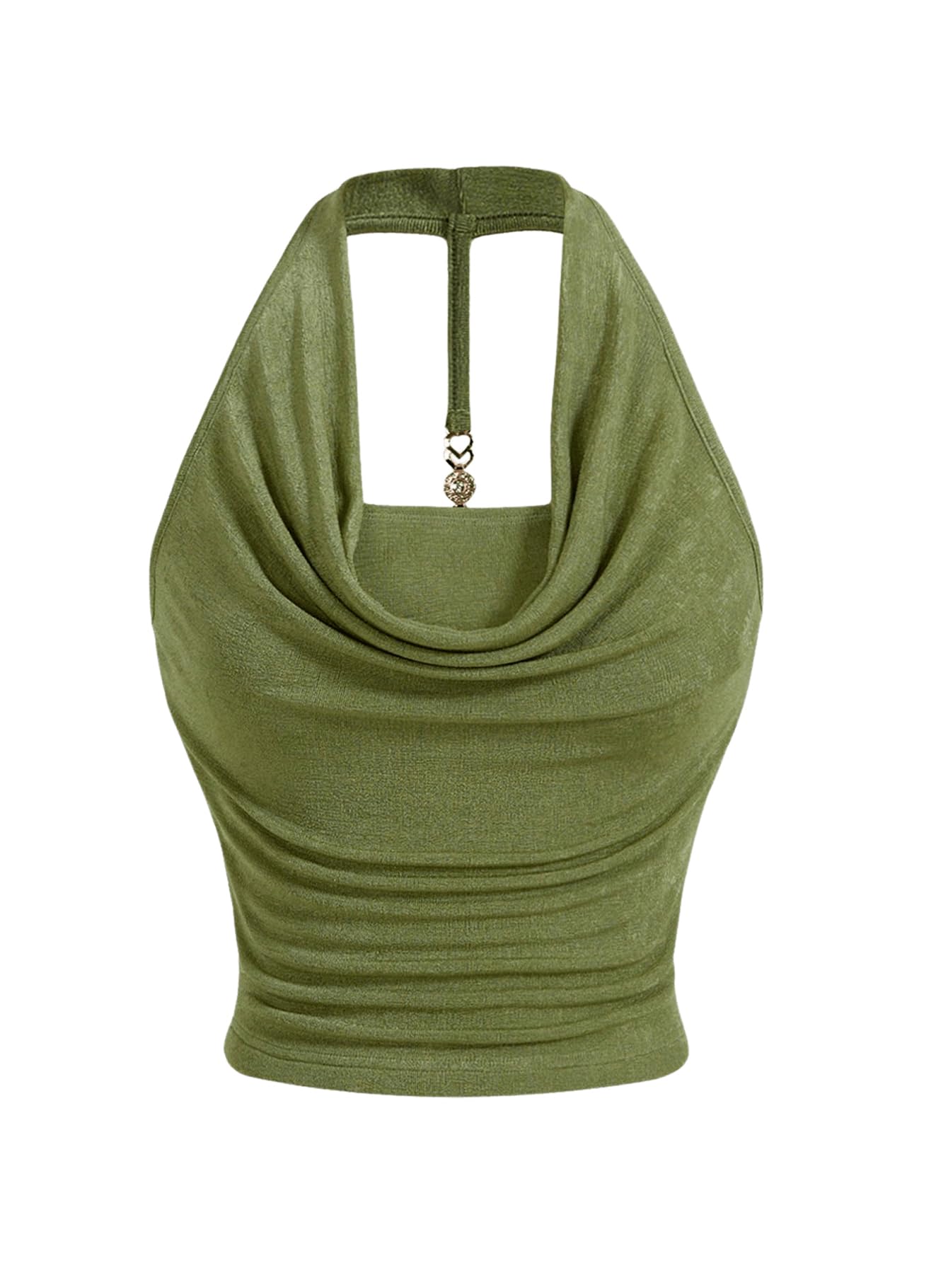 SOLY HUX Women's Halter Tops Sexy Cami Tops Going Out Summer Outfits