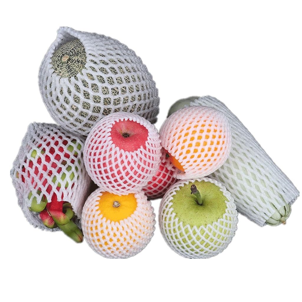 Sacs en filet pour fruits, Sacs en maille de mousse for fruits et légumes, 50 pièces, plusieurs tailles(17X10CM)