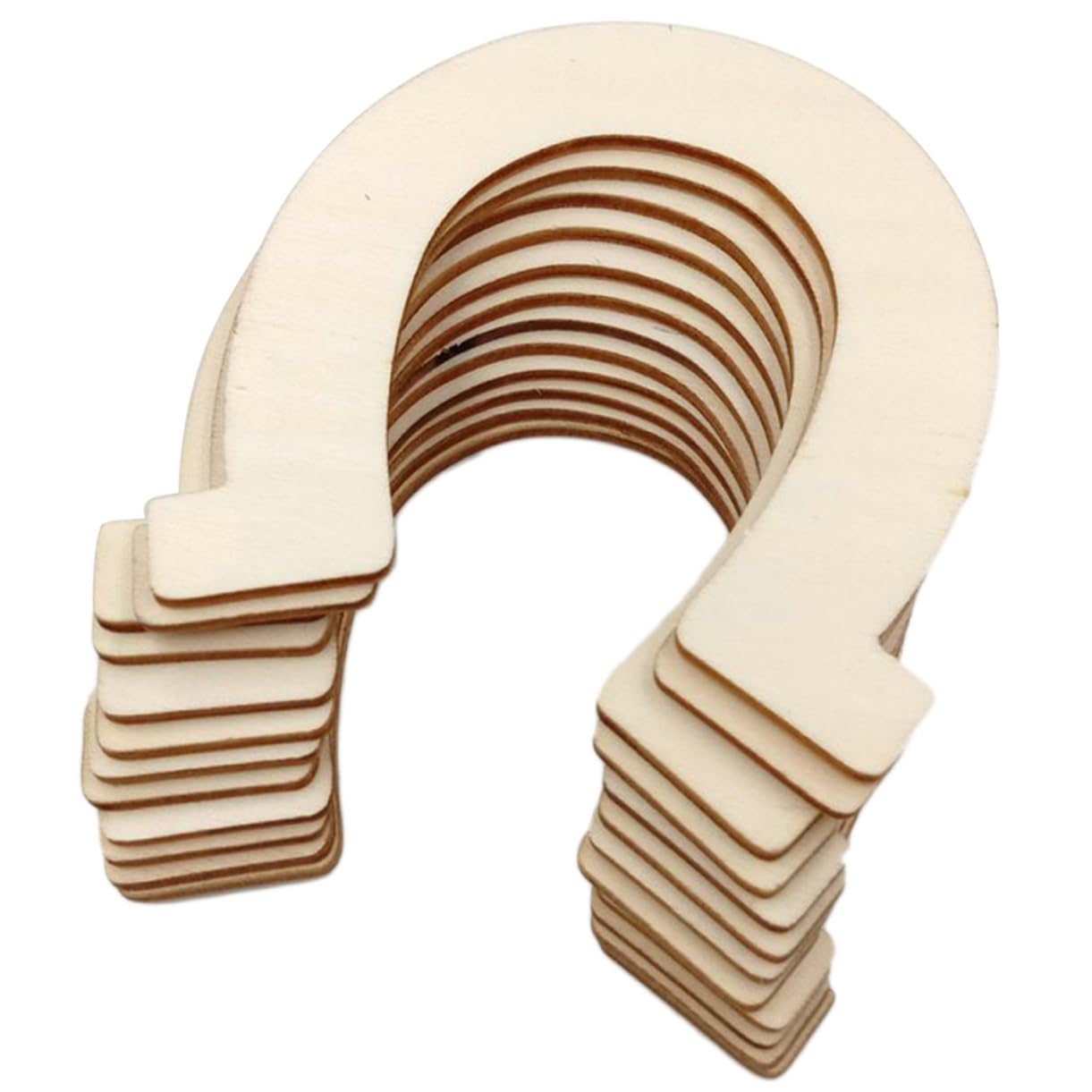 COHEALI 10 Piezas Astillas De Madera De Herradura En Caballo De Madera En Formas De Madera Para Pintar Decoración De Vaquero Rodajas De Madera Corte Por Niño