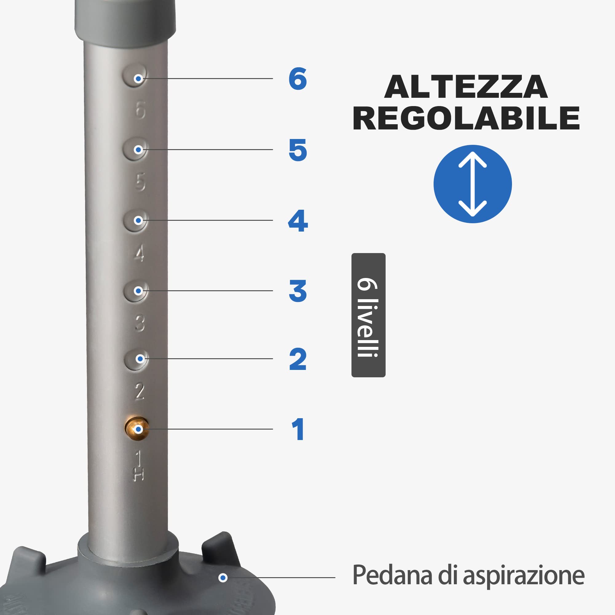 HOMCOM Sedia per Doccia per Anziani con Imbottitura e Altezza Regolabile, Sedile Doccia con Braccioli e Piedini a Ventosa