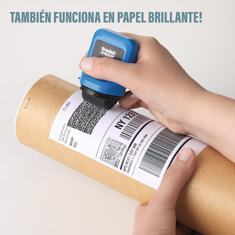 Trodat Recharge D'Encre Noire Pour Tampon RollOn Protection Des Données – Pack De 3 Flacons 2 Ml, Encre Indélébile Anti-Vol D'Identité