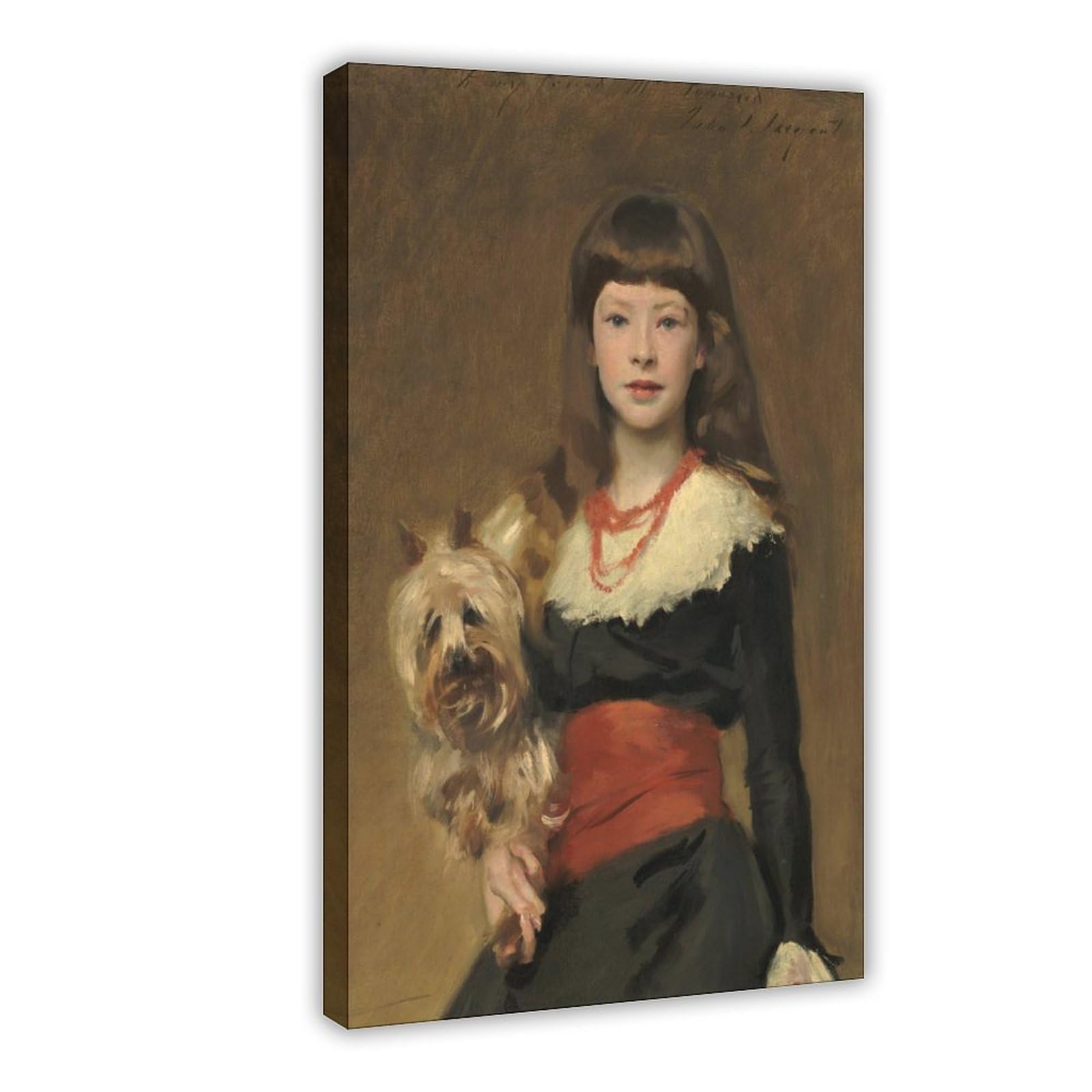 WCYB Miss Beatrice Townsend by John Singer Sargent Posters Prints Canvas Deco Paintings Wall Art Frame 12" L X 18" W