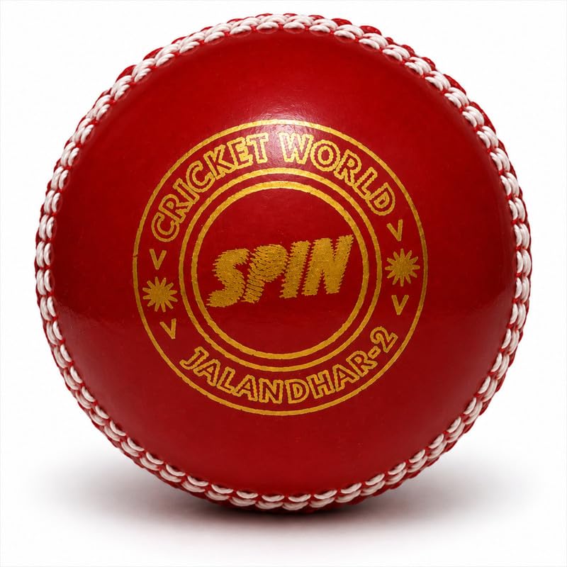 CW Spin Practice Cricket Balls Poly Soft PVC Ball Boy Adult Twin Color Pack of 2 * 4 * 6 (Pack of 6, White Red)-image-15