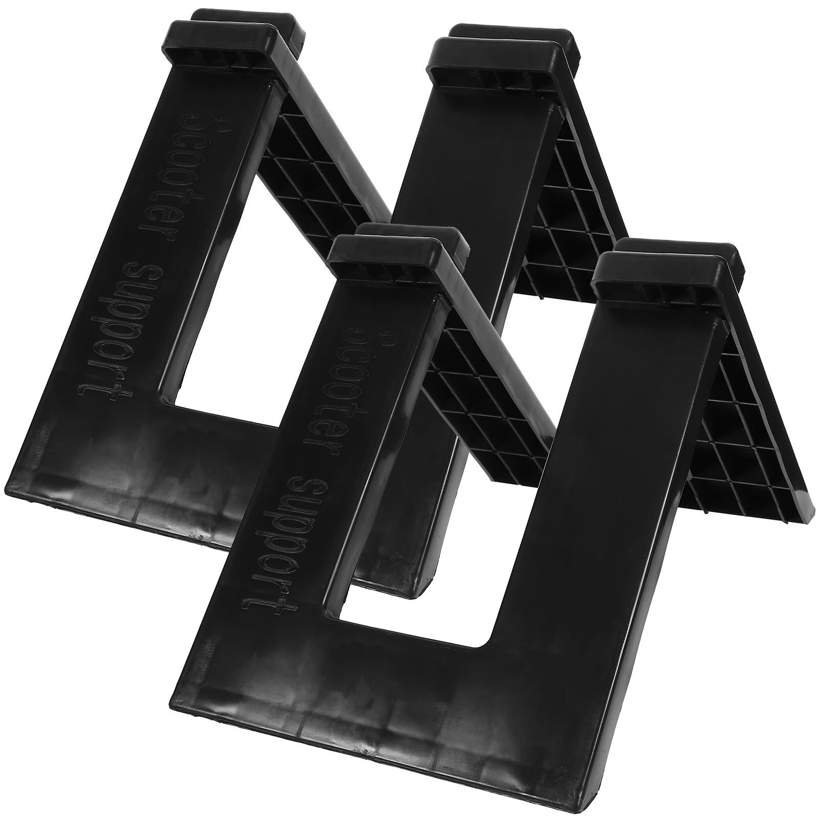 Soporte portátil negro de plástico pack de 2 para garaje