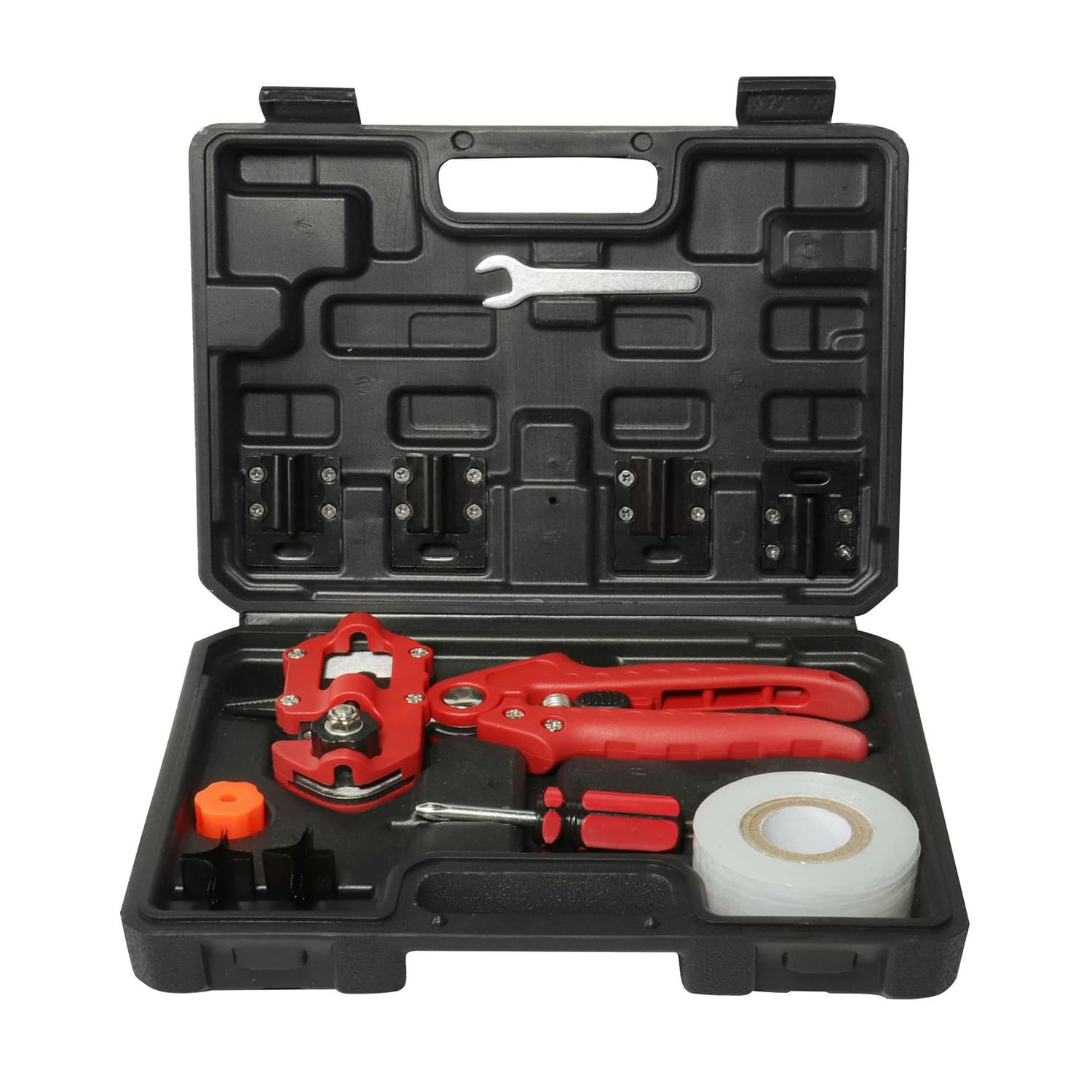 COYEUX Kit de Herramienta de injertos, Kit de Herramientas de Recorte de Ramas Multifuncional con 8 Cuchillas Intercambiables/Bandas de injertos/Recortes de injertos para injertos de árboles frutales