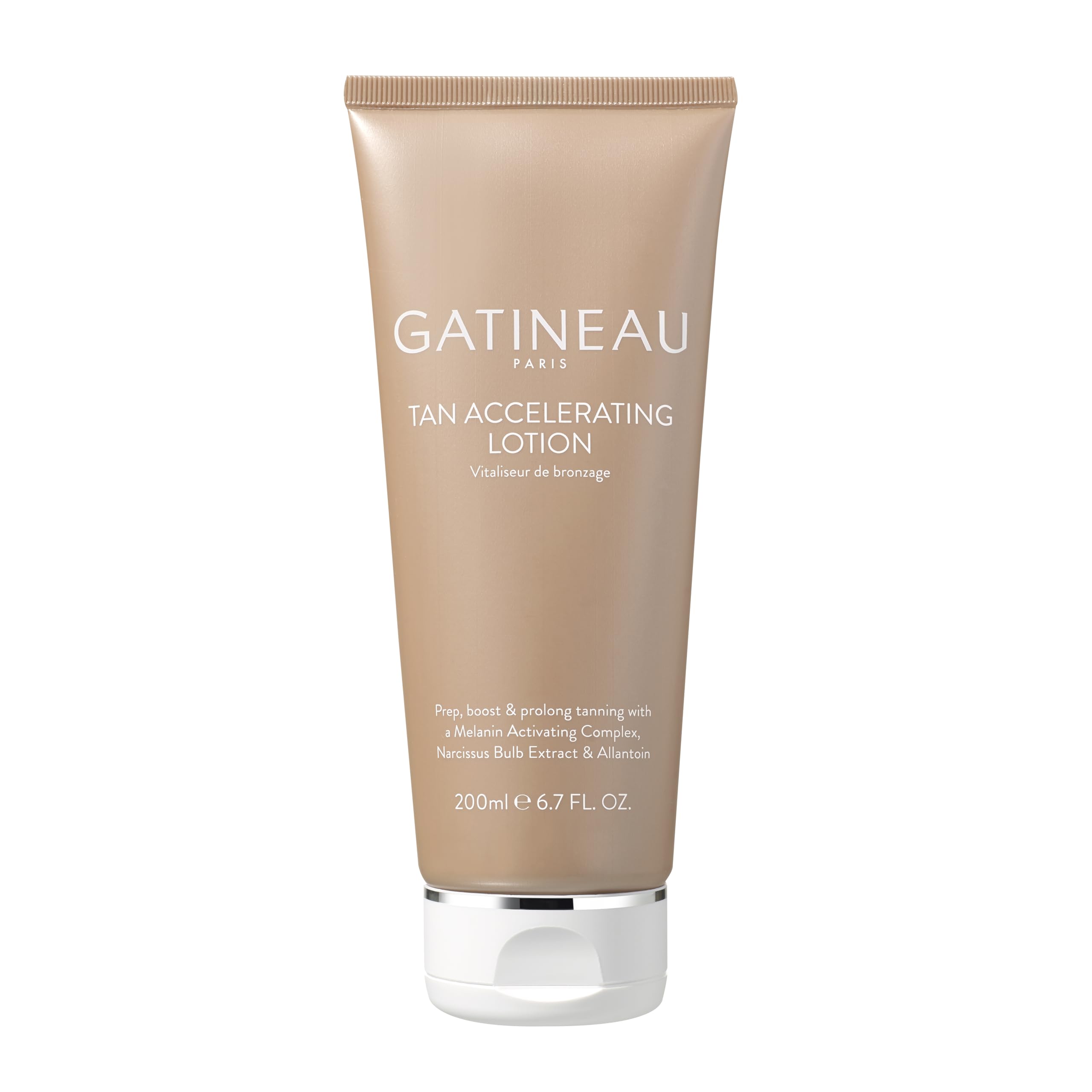 GATINEAU Tan Accelerating Lotion, 200ml, Hydrating Booster for Face & Body, Helps Prep