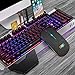 immagine 6Mouse Bluetooth Senza Fili, Mouse con Ricevitore USB Retroilluminazione a 7 Colori a 2.4GHz, Mouse1600 DPI Compatibile con iPad / PC / MAC / Windows