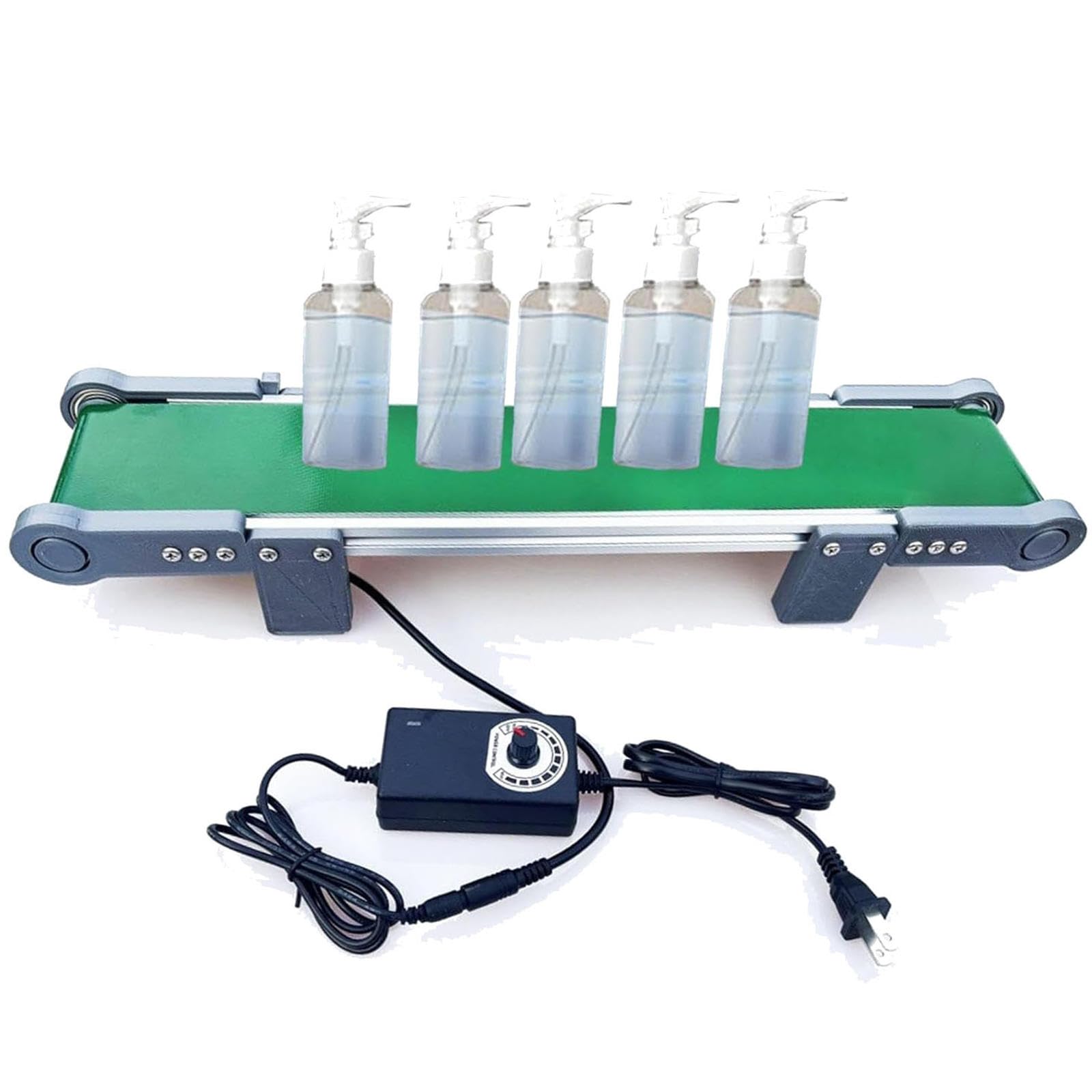 Cinta transportadora de escritorio Adjuspeed para proyectos de bricolaje y experimentos de fricción, ideal para uso educativo, laboratorios de ciencias y aprendizaje práctico