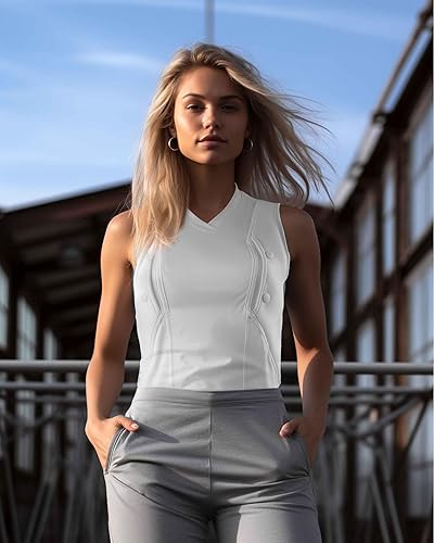 Miniatura 7 de lilcreek Camisas de transporte ocultas con cuello en V para mujer, camiseta CCW para mujer, funda de transporte oculta