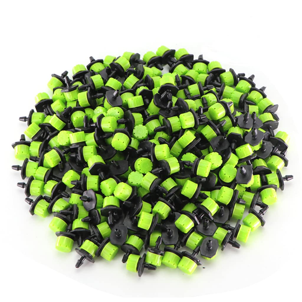 Ugello di irrigazione 50-800PCS Giardino Ugelli Regolabili Irrigazione a Goccia Irrigazione Irrigazione 1/4 ''Anti-intasamento Gocciolatore Emettitore Aiuole di Verdure