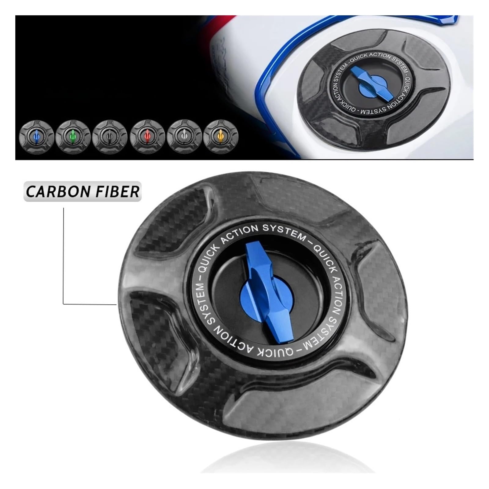 Tapa Tanque Combustible Motocicle 2024 para S1000RR S 1000 R RR M1000RR Todos Los Años Tapa Tanque Combustible Aceite Y Gas La Caja Aire Modificada para Motocicleta del