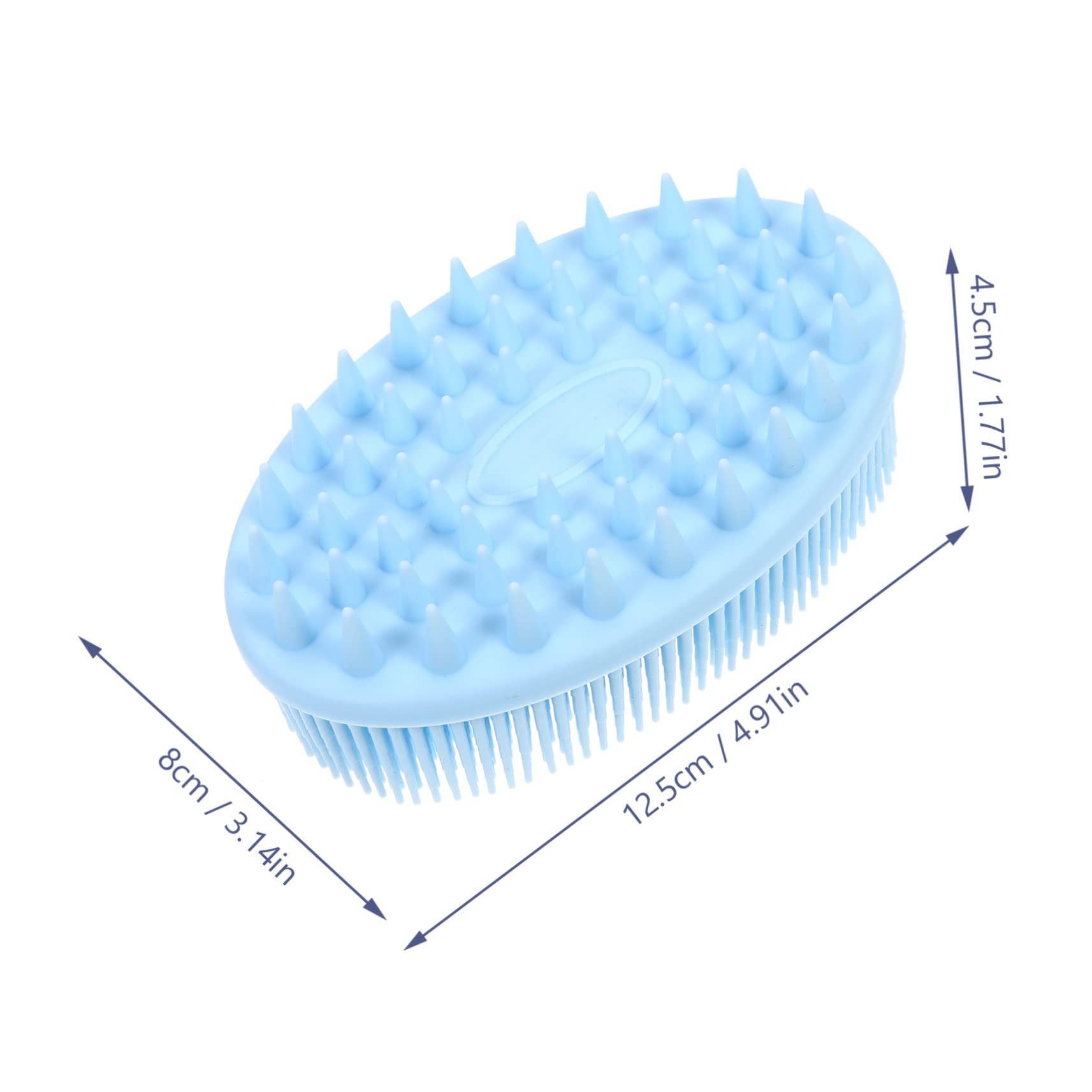 IWOWHERO Bath Brush Multi Functional Double-Sided Shower Brush for Baby Silicone Bath Scrubbers Body Cleaner Bathing