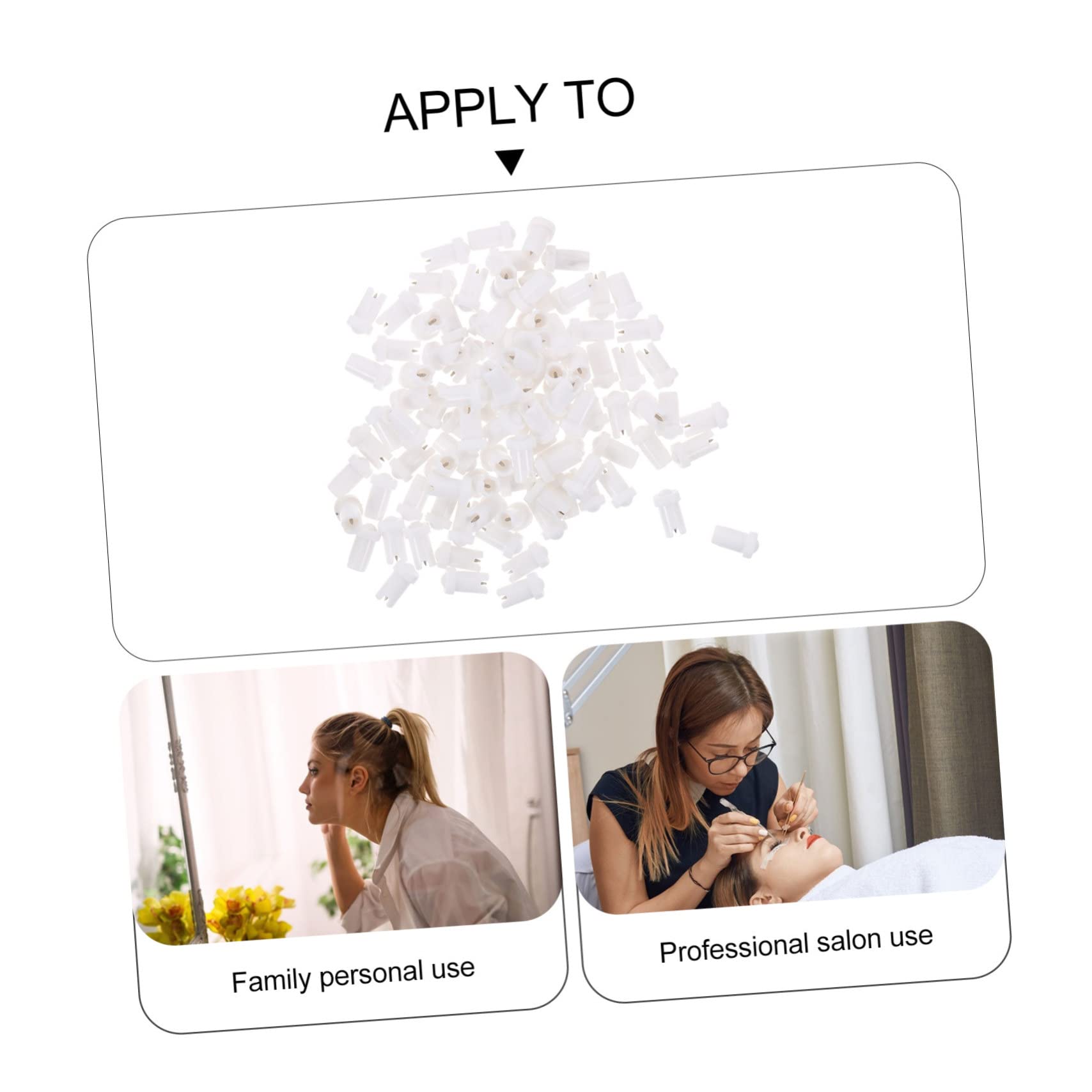 TOVINANNA Lash Glue Bottle Needle 100pcs Replacement Needles for Eyelash Bottles