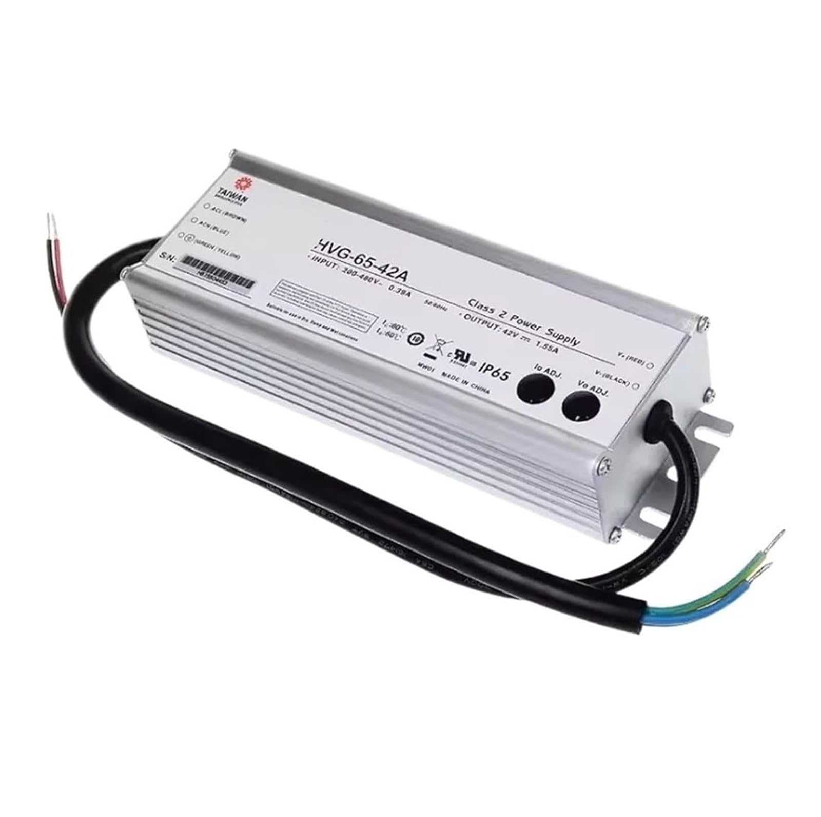 Driver de courant 65 W pour sécuriser les éclairages extérieurs HVG-65-24A
