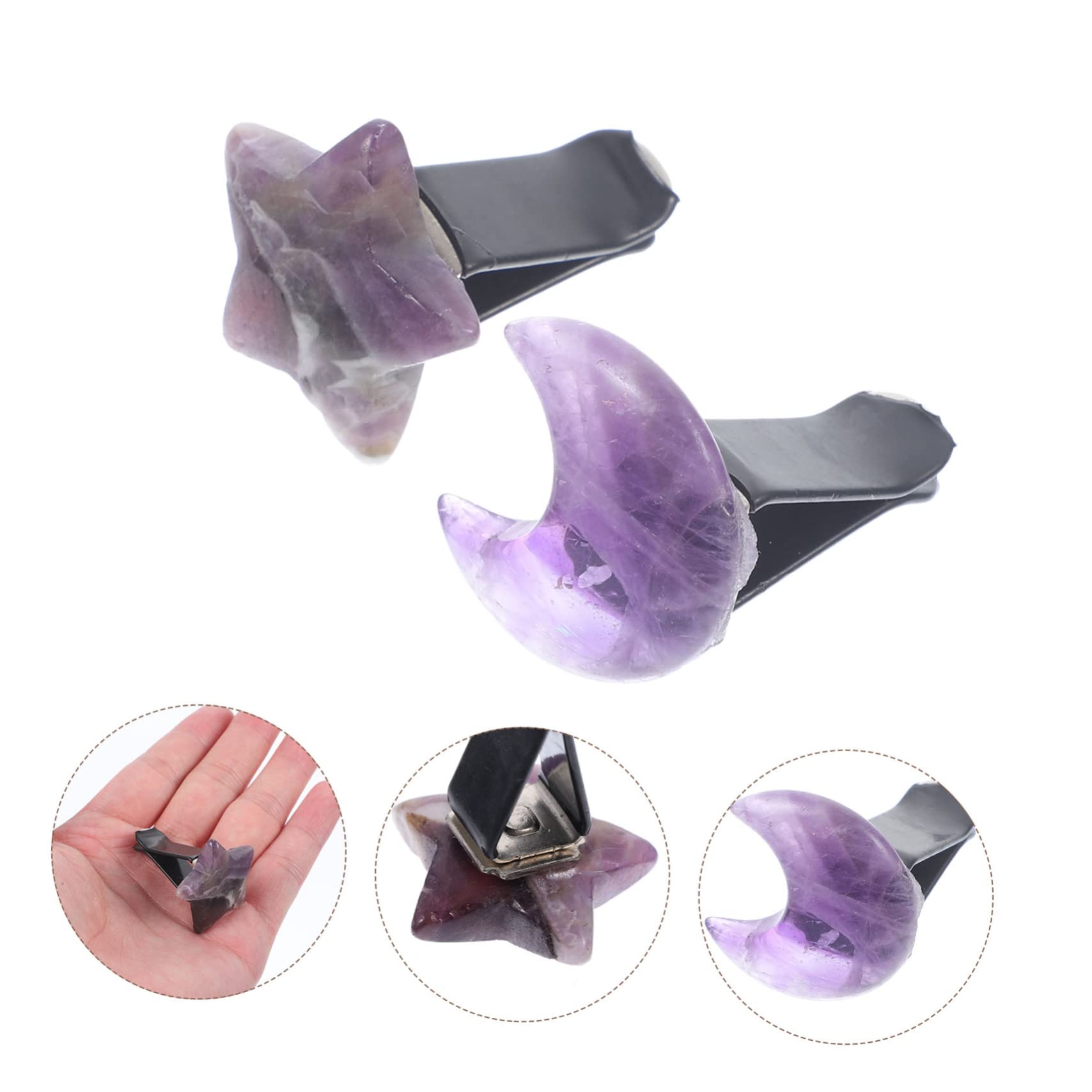 Supvox 10stücke Auto Lüftung Clips Mit Mond Und Stern Design Dekorative Luftauslass Clips Für Auto Einzigartiger Duftdiffusor Für Einfache Installation Werkzeuge