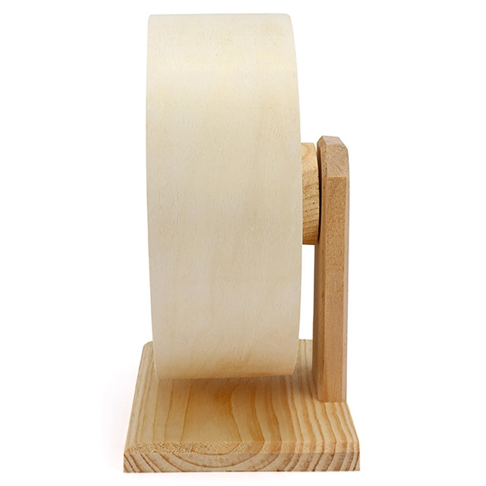 Rueda silenciosa para hámster, juguete de madera para ejercicio para mascotas pequeñas con base estable, divertido juguete de entretenimiento
