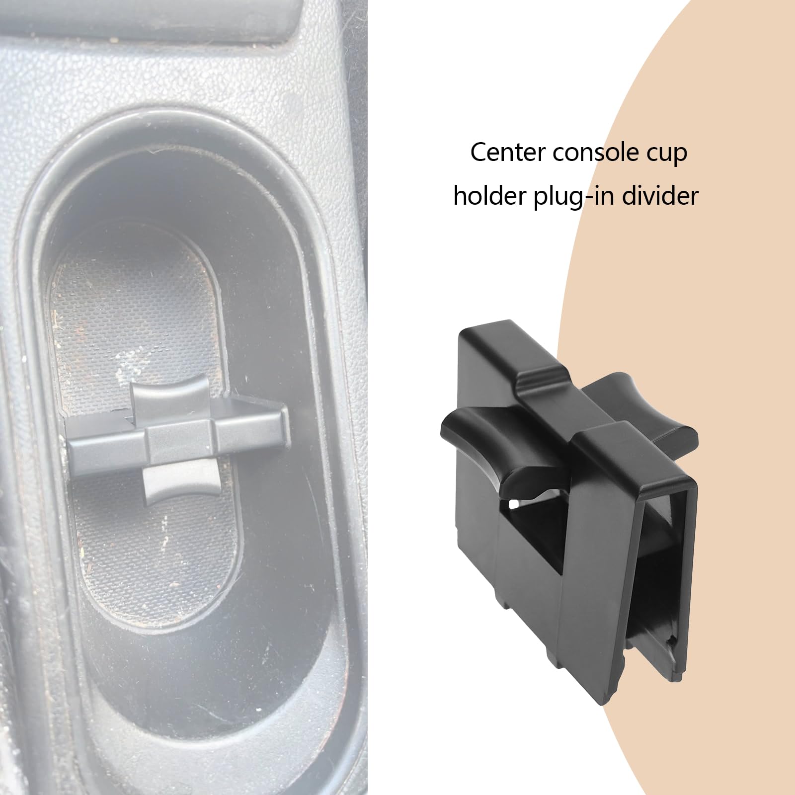 Dzielnik uchwytu na kubki SG Store do konsoli środkowej, kompatybilny z Subaru Forester 2014 2015 2016 2017 2018 2019, zamiennik 92118AJ000 92118AJ001