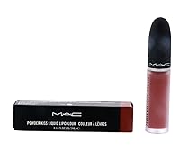 Vista 1 de MAC Powder Kiss Lápiz labial líquido 989 Mull It Over (Dirty Peach) - 0.17 fl oz / 0.2 fl oz