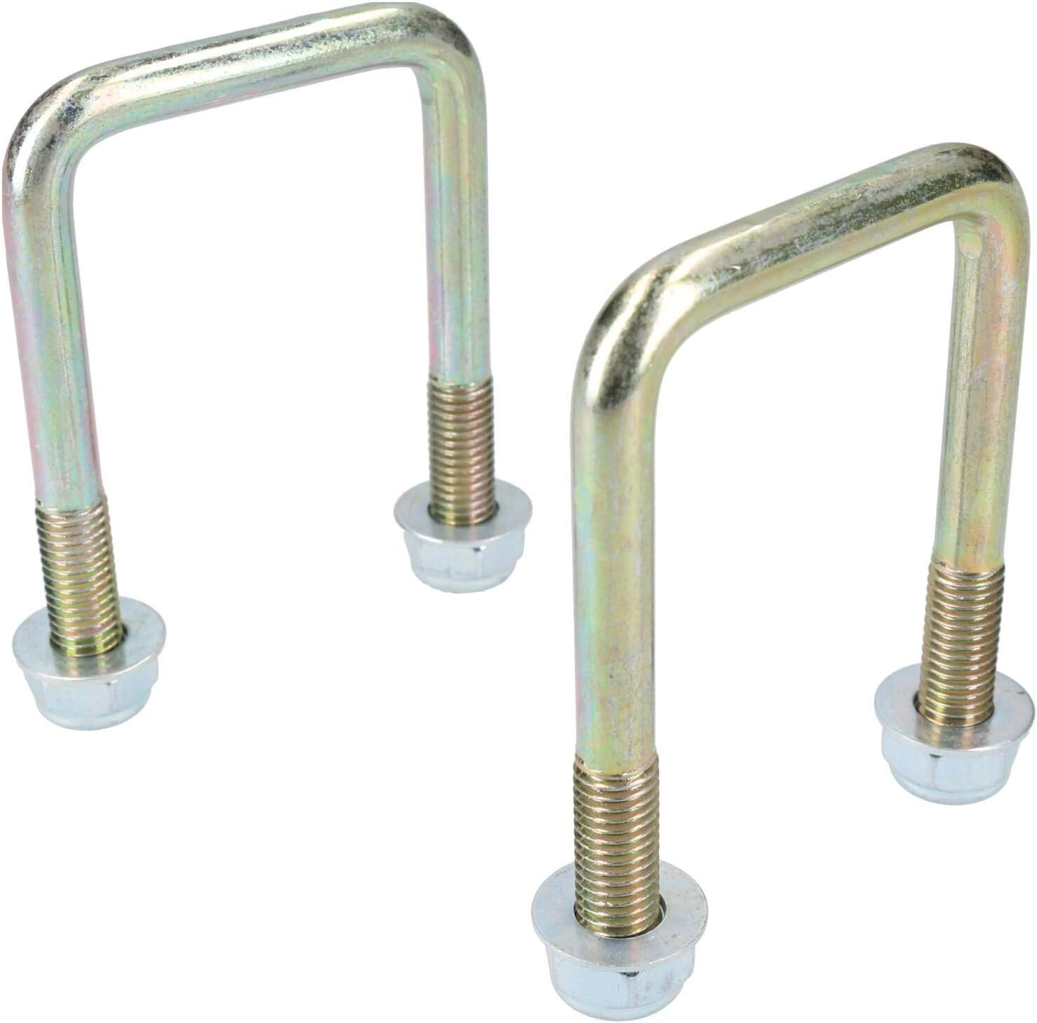 M10 50mm x 80mm U-Bolt/N-Bolt for Trailer 1 PAIR with Nuts HIGH TENSILE UBR05
