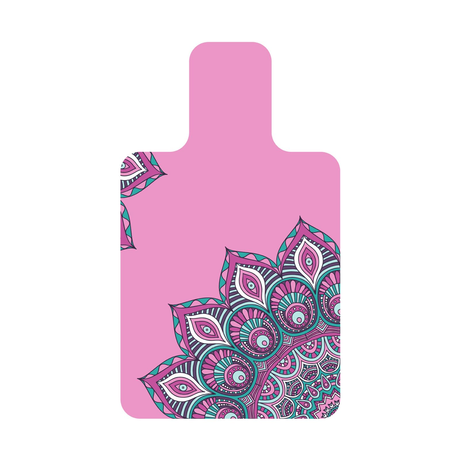 FANSU Pilates Reformer Mat Non-Slip, Foldable Soft Pilates Yoga Mat for Reformer Carriage Portable Gym Exercise Sweat Absorbent for Pilates Machine Equipment (56x96cm,Pink Mandala)