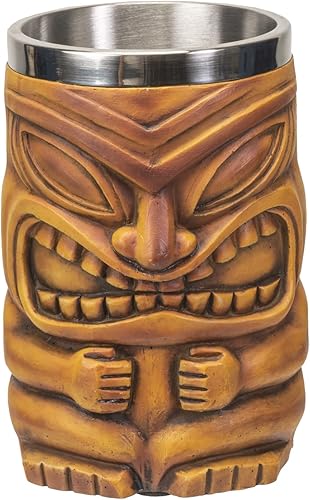 SUMMIT COLLECTION Tiki - Taza de cóctel de 16 onzas líquidas, jarra de cerveza Mai Tai Punch Piña Colada Tropical Drinkware