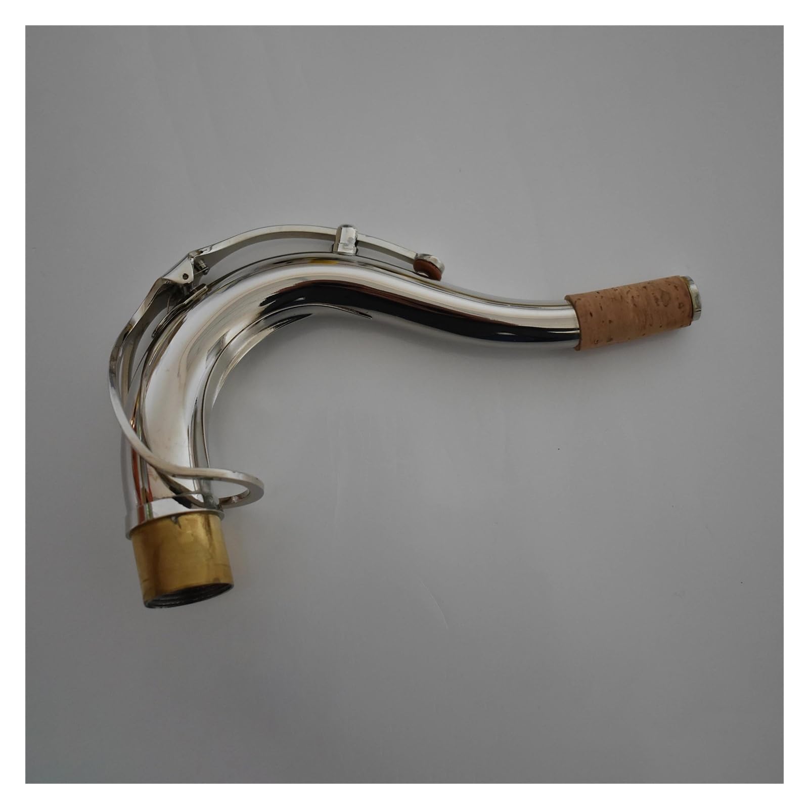 Saxofón Instrumentos Accesorio Saxofón Tenor Latón Niquelado Cuello Doblado Accesorios Para Instrumentos De Viento