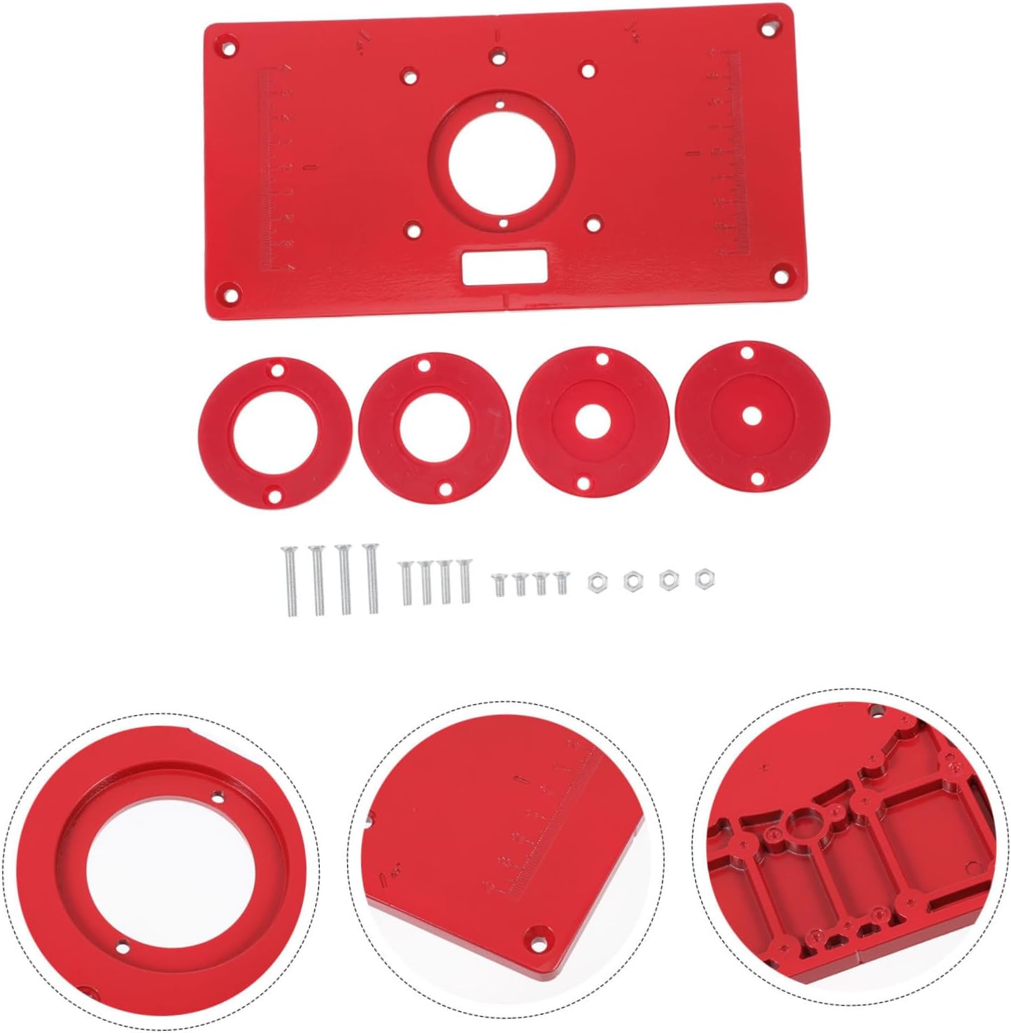 Woodworking Router Table Insert Plate Aluminum Alloy Flip Board Trimming Machine Board for Engraving Machine