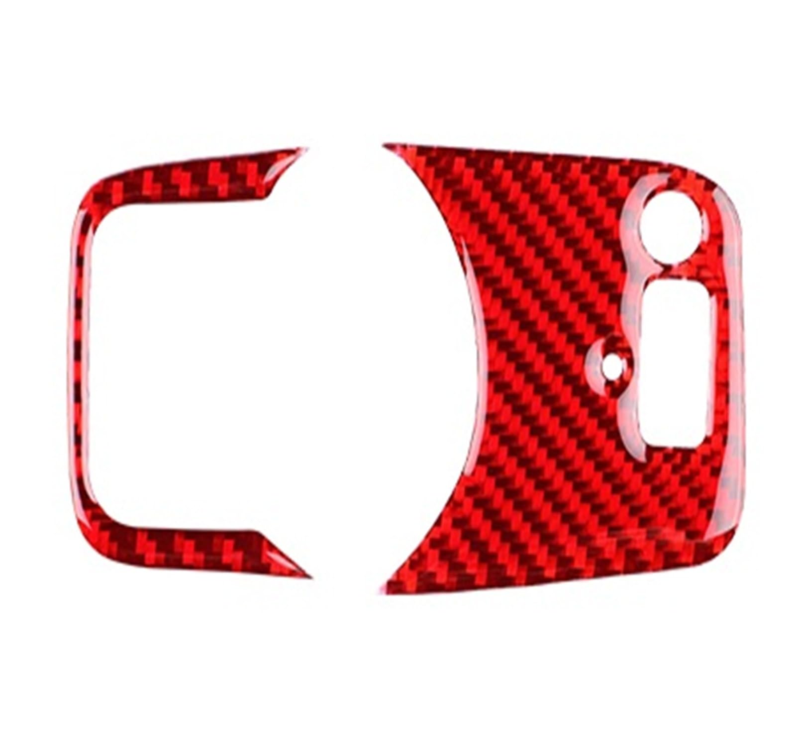 Autocollant pour panneau bouton phares Alfa Romeo Giulia Stelvio LHD design sport rouge