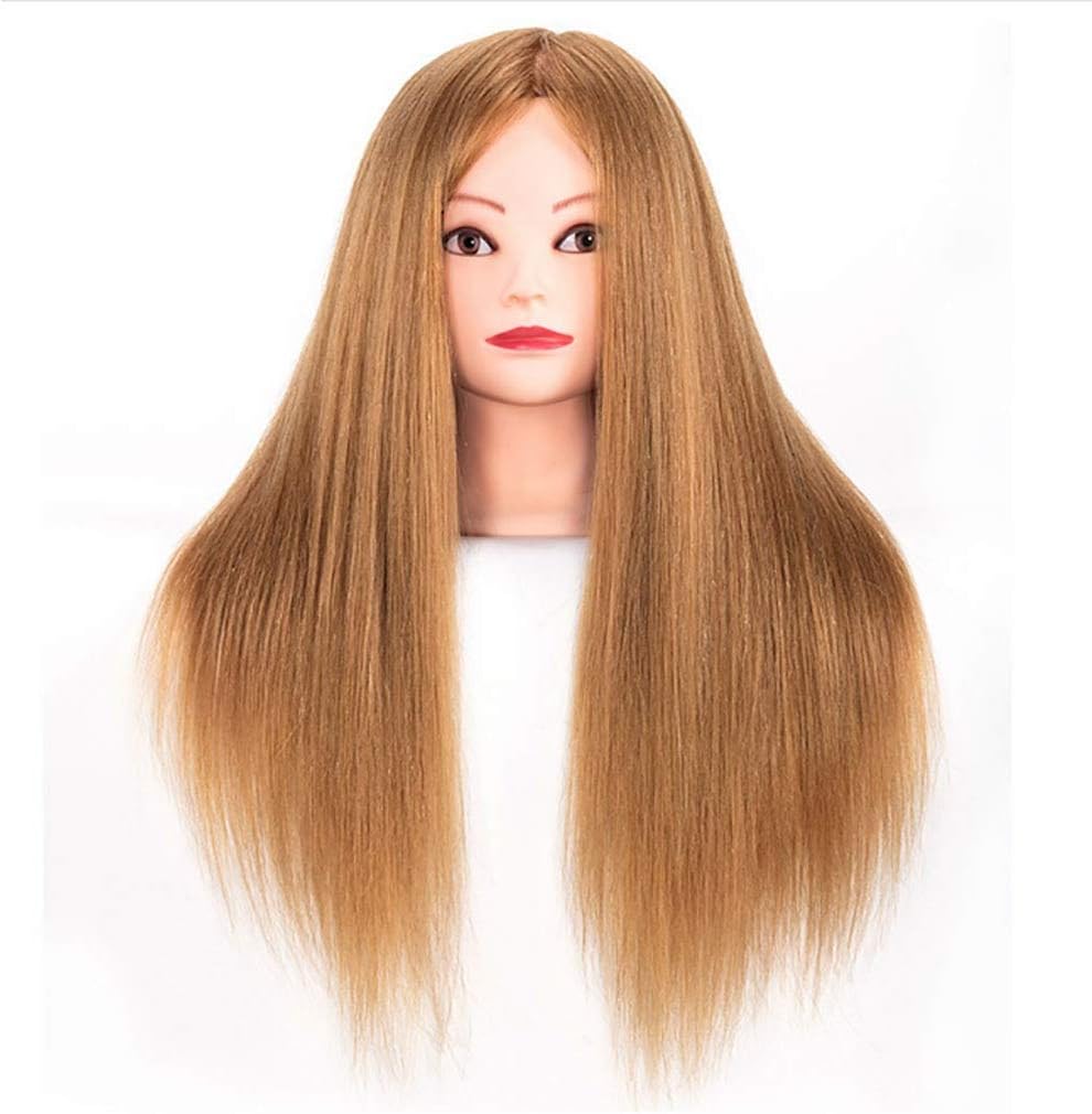 練習用 編み込み練習用 激安挑戦中 ウィッグマネキンヘッド 美容室サロン トレーニング頭85 混合ヘアー美容室 理髪トレーニングヘッドマネキン人形スタイリングヘッド