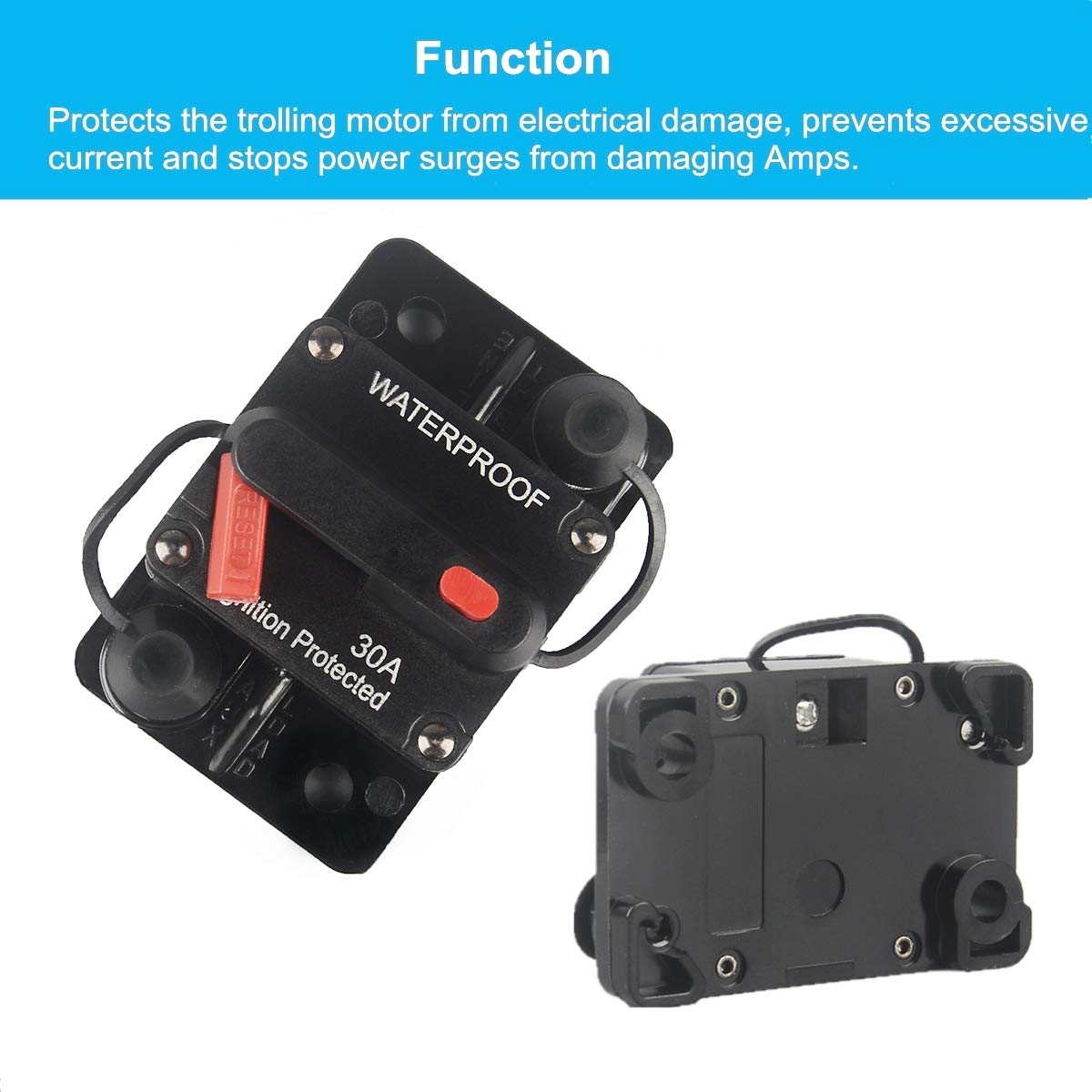Auto Reset Circuit Breaker Fuse - 5A To 30A ATC/ATO Style For Car, Boat, RV Audio