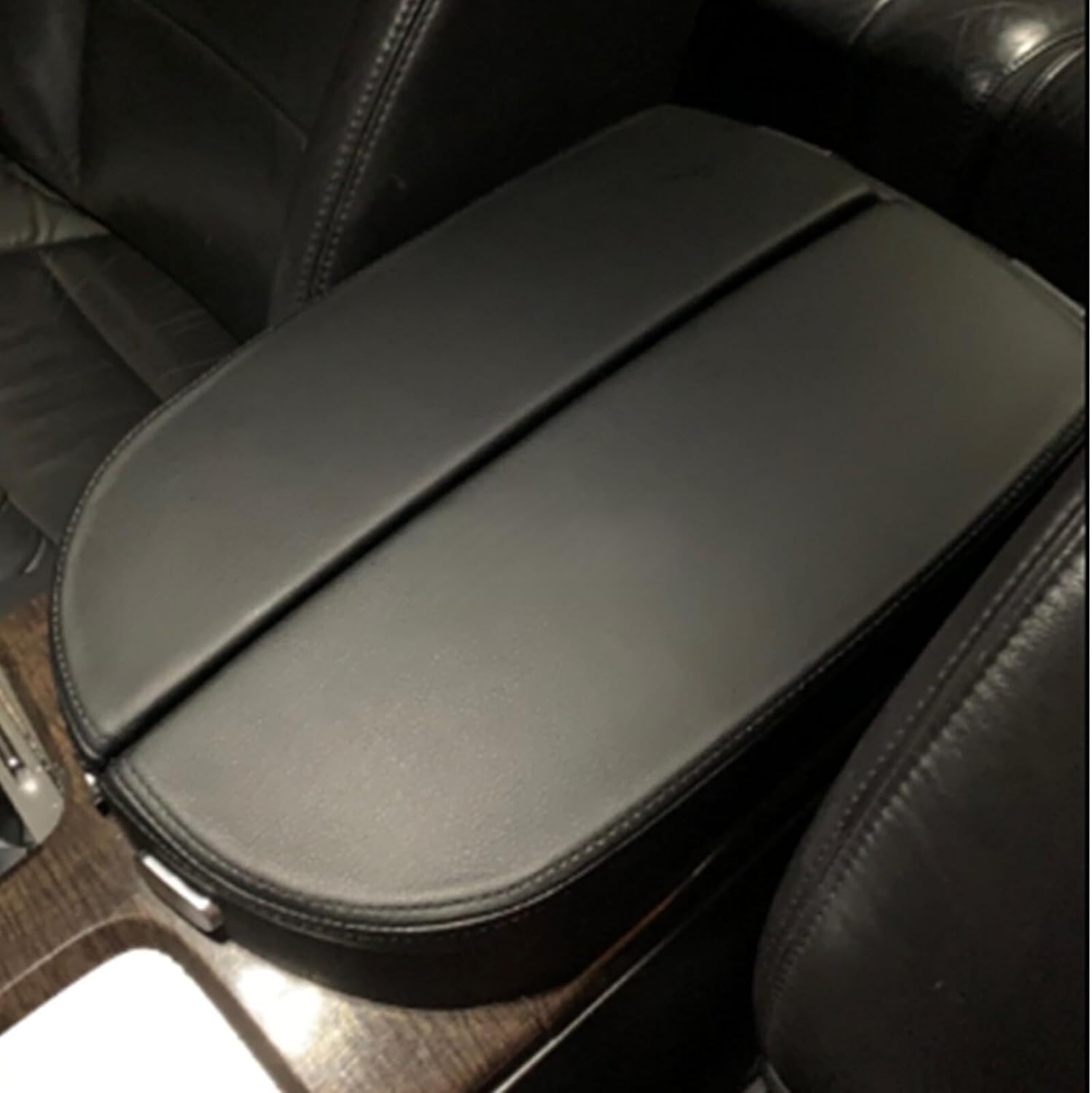 For 2007 2008-2013 Acura MDX Leather Center Console Lid Armrest Cover Skin Black Genuine For OEM Replacement