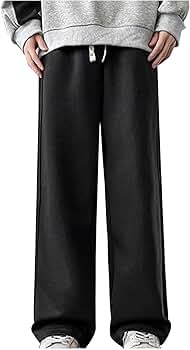 Amazon.com: Pants for Men Wide Leg Elastic Waist Pleated
