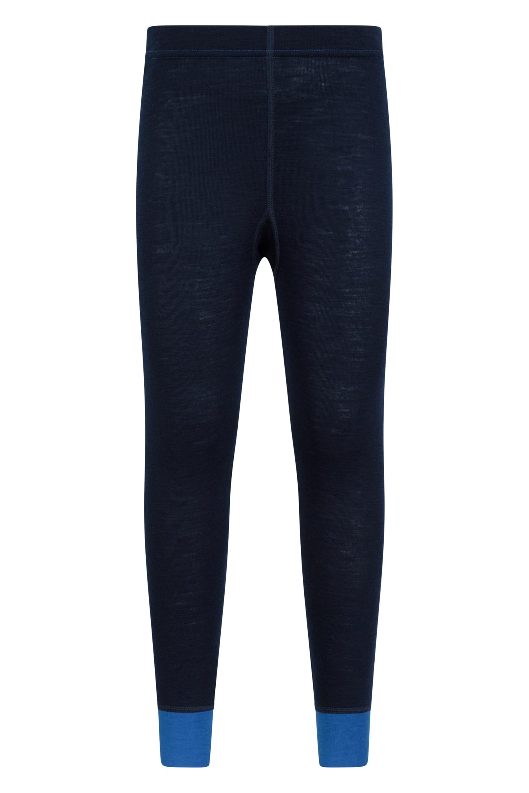 Mountain Warehouse Merino Kids Baselayer Pants Blue Kids Size 2-3 Years