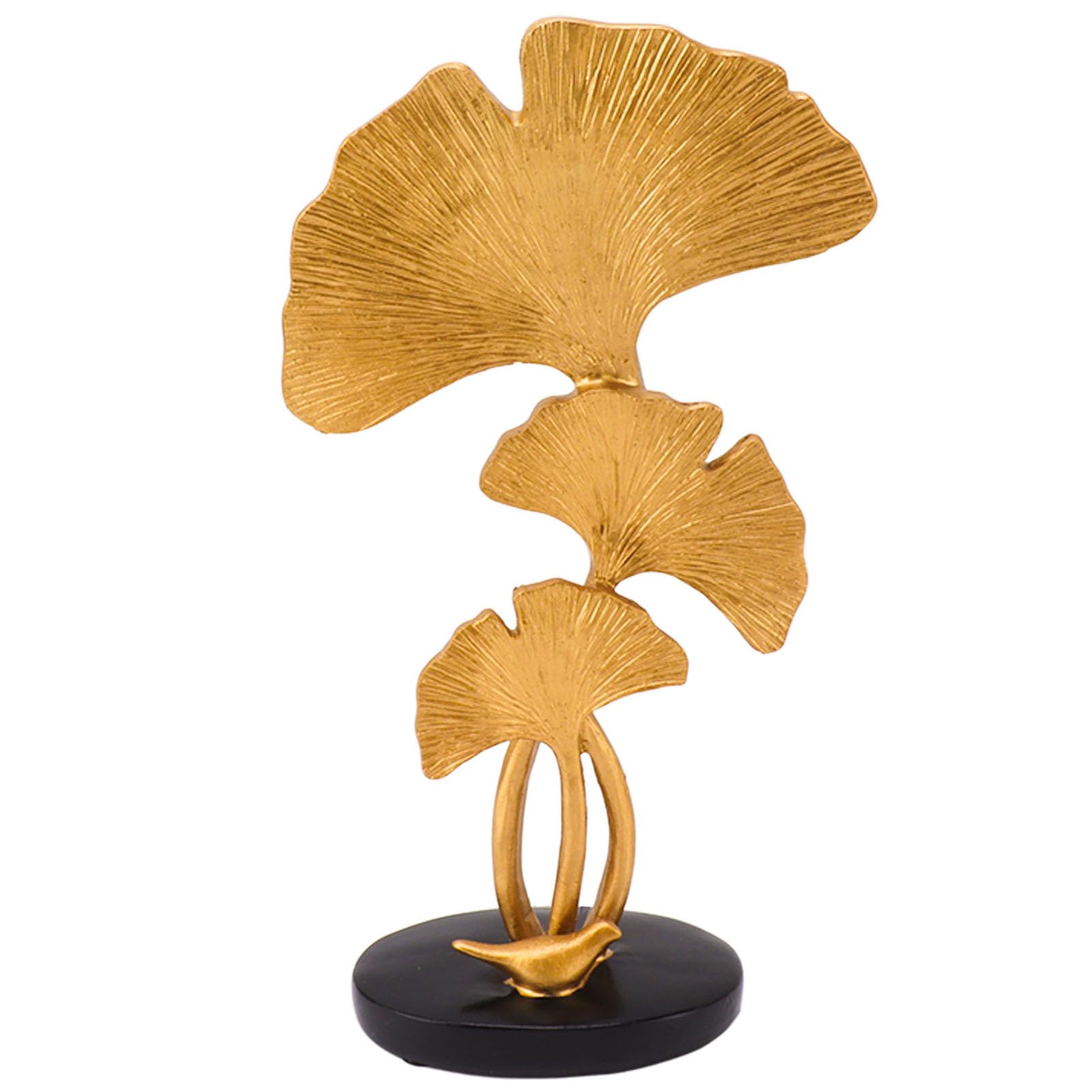 Décoration de Feuille de Résine de Bureau Moderne Dorée pour Salon