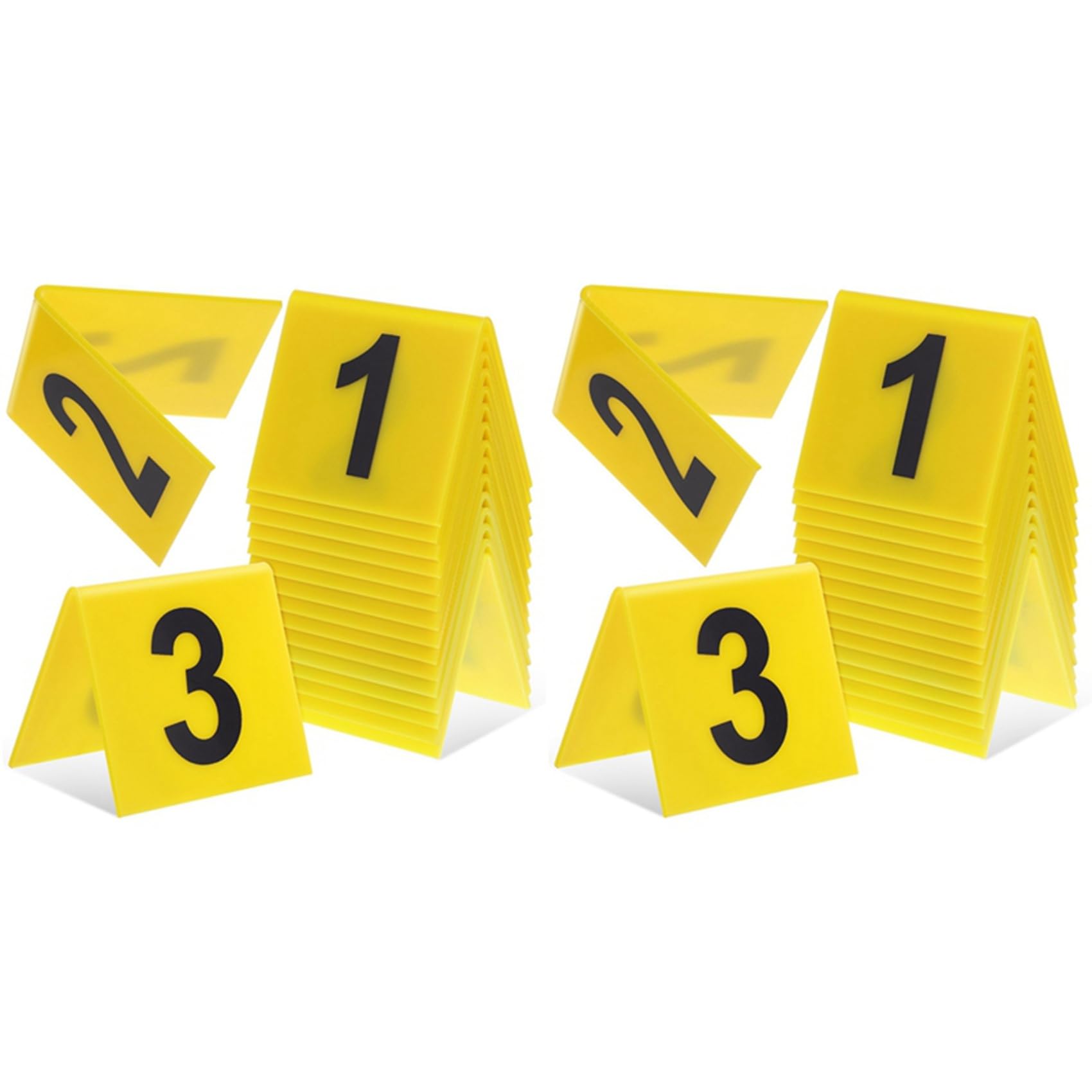 Vjsujehgy 30x Acrylic Table Number Signs, Table Tent Sign with Number Plates 1-15, Table Numbering, Table Number for Wedding,Party