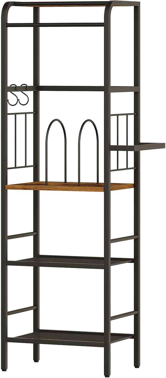 HOOBRO 4-Tier Freestanding Towel Rack with Storage Shelf for Bathroom