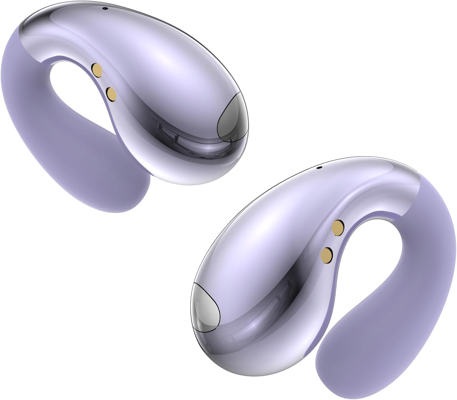 Ultra Open-Ear Earbuds – Clip-On, Bone Conduction, Purple