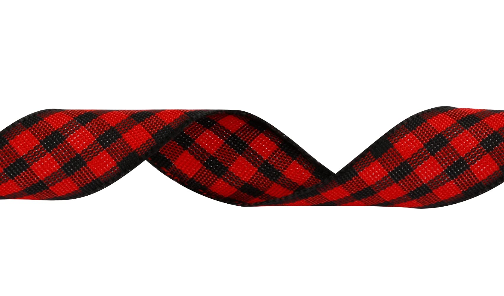 Joycrosso 5/8 inch breed rood en wit geruit lint met ginghamlint, ideaal voor geschenkverpakking, huisdecoratie, bloemstuk, 25 yards-rol