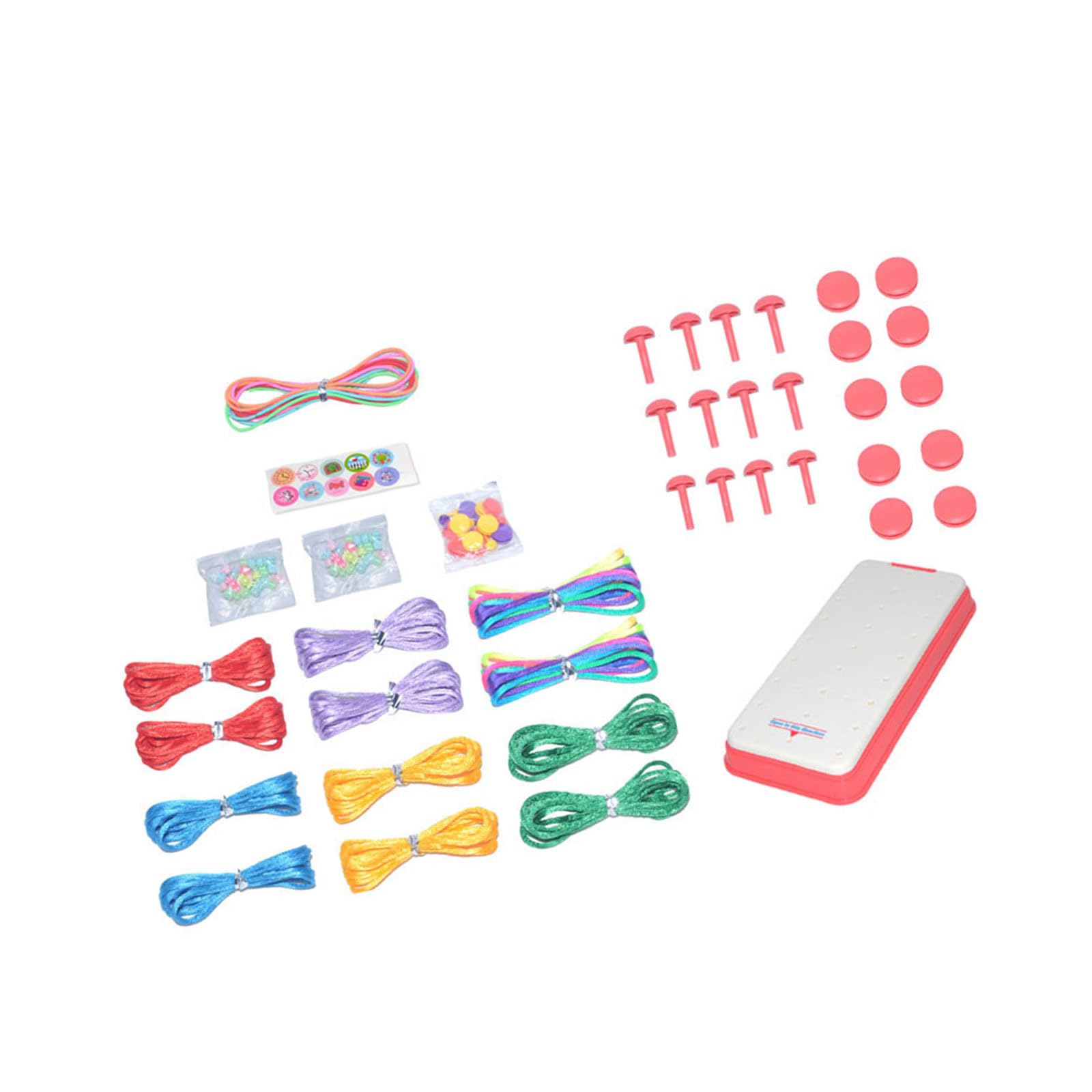 YWLUUOO Educational Bracelets Set for Includes Braiding Cords Instructions Skill Development Friendship Bracelets Set for Kids