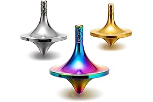 3-Pieces High-Speed Top Spin Kinetic Fidget Desk Toy