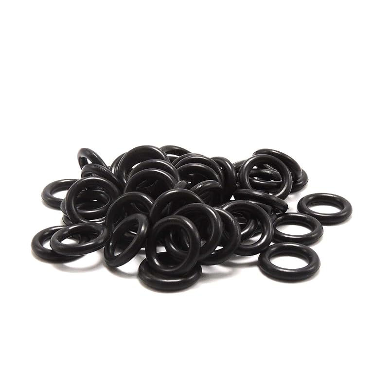 Jogo de anéis O-ring para injetor de combustível HiSport 7,4 mm x 2,16 mm – 50 unidades